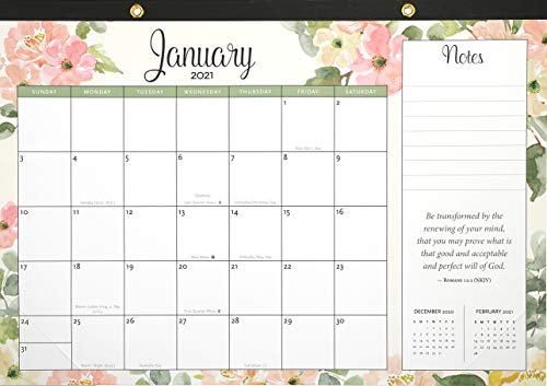 2021 Faith Desk Pad and Wall Calendar, 17 x 11 inches (12-Month Calendar with bonus stickers!)
2021 Faith Desk Pad and Wall Calendar, 17 x 11 inches (12-Month Calendar with bonus stickers!)