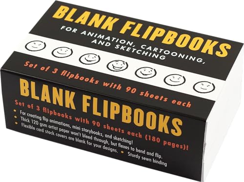 Blank Flipbooks (3-pack) - Great for animation, sketching, and cartoon creation. White cover can be designed!
Blank Flipbooks (3-pack) - Great for animation, sketching, and cartoon creation. White cover can be designed!