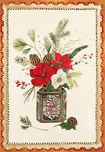 Peace, Hope, Love Small Boxed Holiday Cards (20 cards, 21 self-sealing envelopes)
Peace, Hope, Love Small Boxed Holiday Cards (20 cards, 21 self-sealing envelopes)