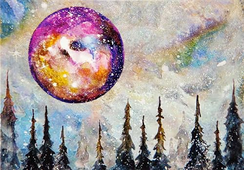 Mystic Moon Note Cards (14 cards, 15 self-sealing envelopes)