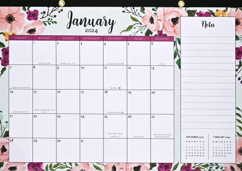 2024 Floral Desk Pad and Wall Calendar - 11'' x 17'' - (12-Month Calendar with 152 bonus stickers!)
2024 Floral Desk Pad and Wall Calendar - 11'' x 17'' - (12-Month Calendar with 152 bonus stickers!)
