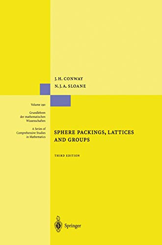 Sphere Packings, Lattices and Groups (Grundlehren der mathematischen Wissenschaften)
Sphere Packings, Lattices and Groups (Grundlehren der mathematischen Wissenschaften)