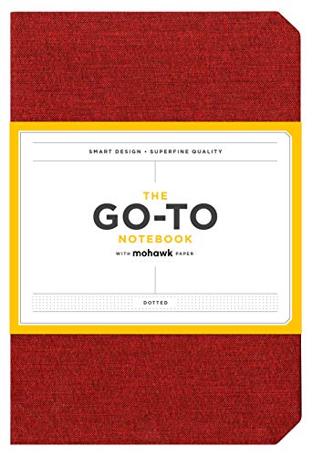 Go-To Notebook with Mohawk Paper, Brick Red Dotted: Brick Red Dotted - with Mohawk Paper