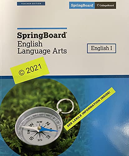 SpringBoard English Language Arts, English 1, Teacher Edition, c. 2021, 9781457312885, 1457312883
SpringBoard English Language Arts, English 1, Teacher Edition, c. 2021, 9781457312885, 1457312883