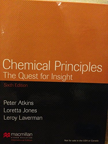 Chemical Principles: The Quest for Insight (Hardcover, Atkins)