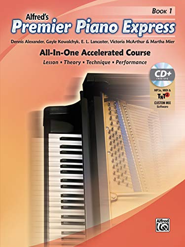 Premier Piano Express, Bk 1: All-In-One Accelerated Course, Book, CD-ROM & Online Audio & Software (Premier Piano Course)
Premier Piano Express, Bk 1: All-In-One Accelerated Course, Book, CD-ROM & Online Audio & Software (Premier Piano Course)