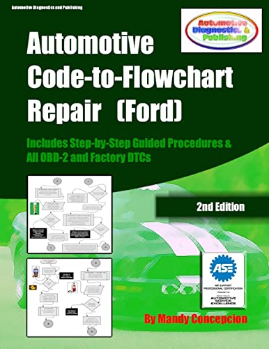 Automotive Code-to-Flowchart Repair Ford : Ford Step-by-Step Guided Procedures & OBD-2 and Factory DTCs
Automotive Code-to-Flowchart Repair Ford : Ford Step-by-Step Guided Procedures & OBD-2 and Factory DTCs