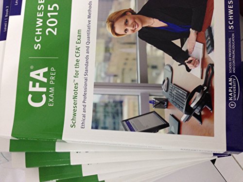 Kaplan Schweser 2015 CFA Level 1 Notes Package + Quicksheet + 6 Full Practice Exams
Kaplan Schweser 2015 CFA Level 1 Notes Package + Quicksheet + 6 Full Practice Exams