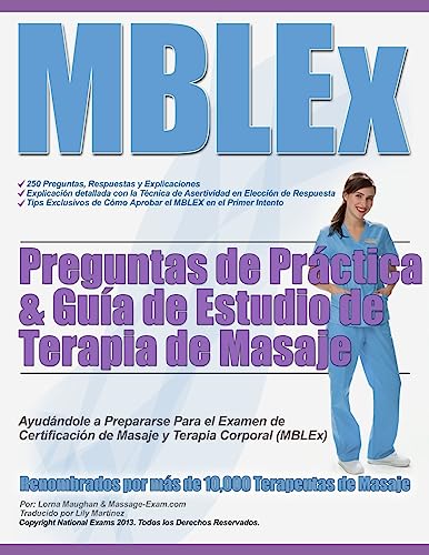 MBLEX Preguntas de practica & guia de estudio de terapia de masaje -Language: spanish