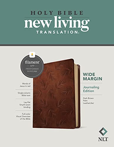 NLT Wide Margin Bible, Filament-Enabled Edition (Red Letter, LeatherLike, Dark Brown Palm)
NLT Wide Margin Bible, Filament-Enabled Edition (Red Letter, LeatherLike, Dark Brown Palm)