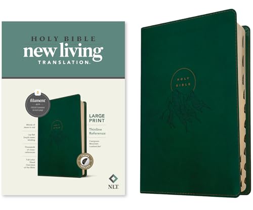 NLT Large Print Thinline Reference Bible, Filament-Enabled Edition