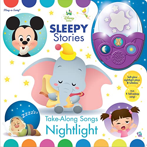 

Disney Baby Mickey Mouse, Dumbo, and More! - Sleepy Stories Take-Along Songs Nightlight Sound Book - PI Kids (Play-A-Sound)