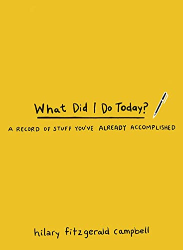 What Did I Do Today : A Record of Stuff You've Already Accomplished