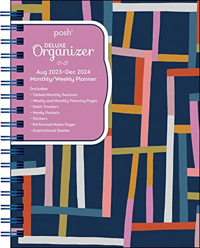 Posh: Deluxe Organizer 17-Month 2023-2024 Monthly/Weekly Softcover Planner Calendar: Crossroads Geometric
Posh: Deluxe Organizer 17-Month 2023-2024 Monthly/Weekly Softcover Planner Calendar: Crossroads Geometric