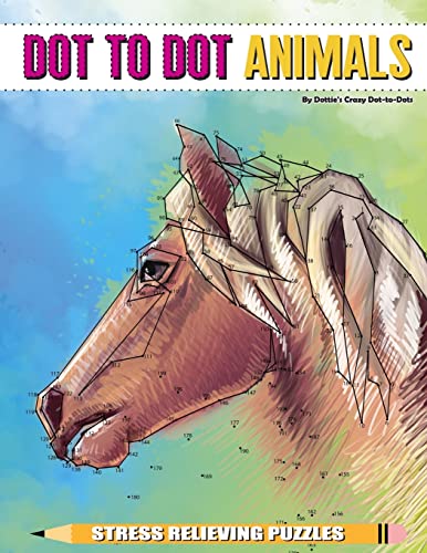 Dot to Dot Animals Stress Relieving Puzzles