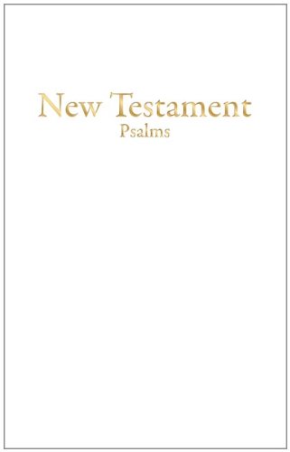 KJV Economy New Testament with Psalms, White Imitation Leather