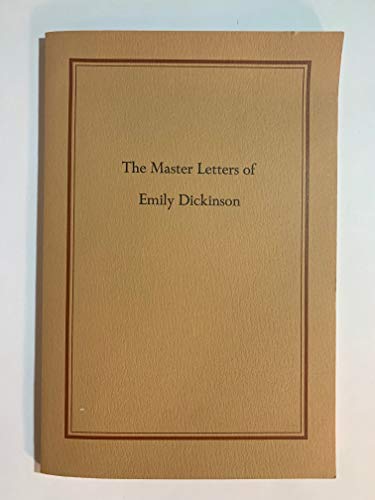 Master Letters of Emily Dickinson