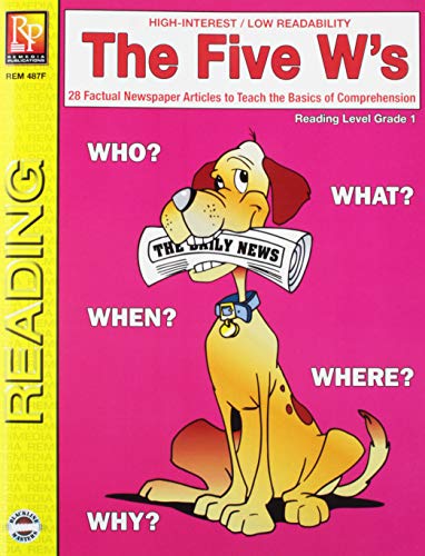 The Five W's (Reading Level 1) | Reproducible Activity Book