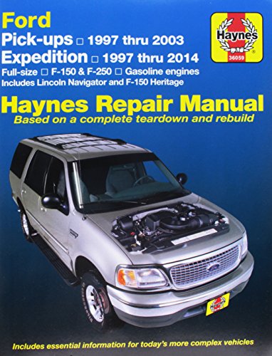 Haynes Repair Manual: Ford Pick-ups & Expedition 1997 thru 1999 (Haynes)
Haynes Repair Manual: Ford Pick-ups & Expedition 1997 thru 1999 (Haynes)