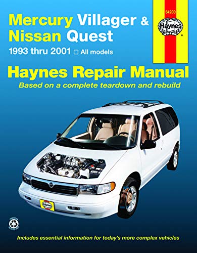 Mercury Villager Nissan Quest (93-01) Haynes Repair Manual (Haynes Manuals)