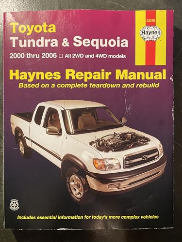 Toyota Tundra & Sequoia: 2000 thru 2006 (Haynes Repair Manual)