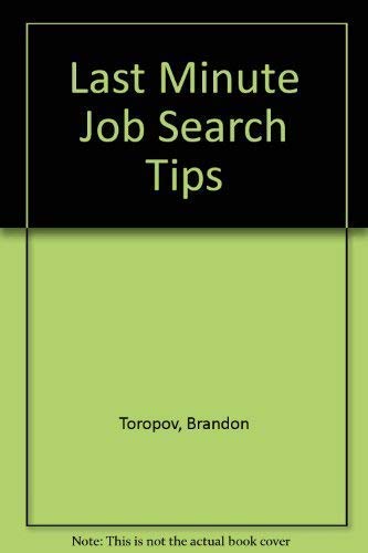 Last Minute Job Search Tips