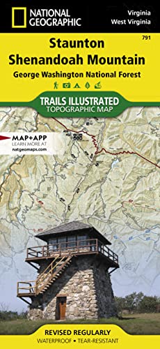 Staunton/Shenandoah Mountain, George Washington National Forest Hiking Map
