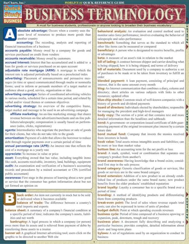 Business Terminology (Quick Study Business) Pamphlet
