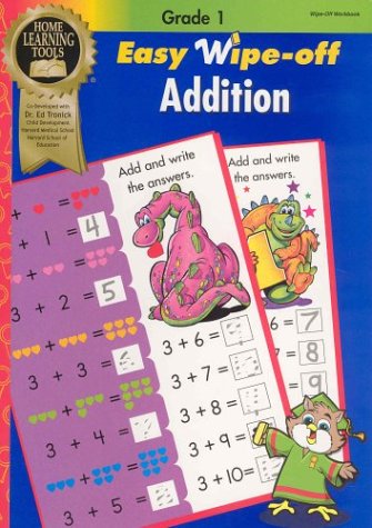 EASY WIPE-OFF : ADDITION : Grade 1 Math (Wipe-Off Workbooks, Learning Tools Series)
