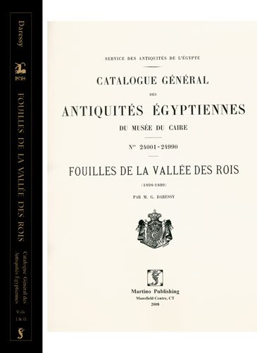 Fouilles de La Vallee Des Rois (1898-1899). 2 volumes in 1 book.