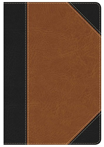 Kjv Study Bible Personal Size, Black/Tan Leathertouch