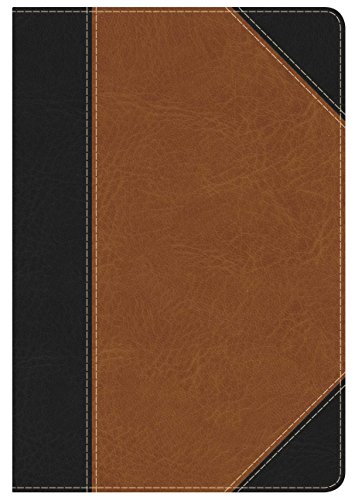 KJV Study Bible Personal Size, Black/Tan LeatherTouch