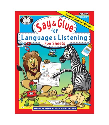Super Duper Publications | Say & Glue for Language & Listening Fun Sheets | Educational Resource for Children
Super Duper Publications | Say & Glue for Language & Listening Fun Sheets | Educational Resource for Children