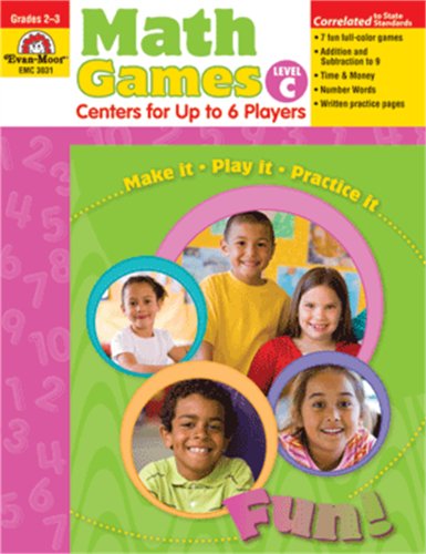 Math Games : Centers for up to 6 Players, Level C, Grades 2-3