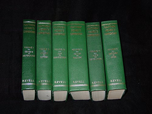 Matthew Henry's Commentary On The Whole Bible In 6 Volumes