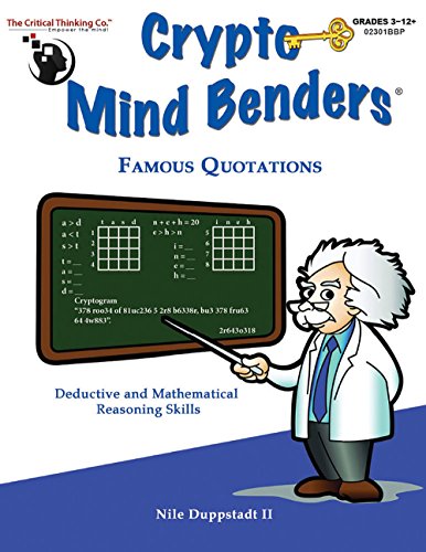Crypto Mind Benders Famous Quotations : Deductive and Skills