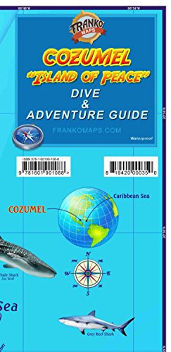 Cozumel Dive & Adventure Guide Franko Maps Waterproof Map