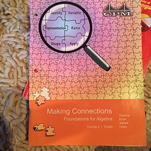 CPM Making Connections Foundations for Algebra Course 2 Toolkit