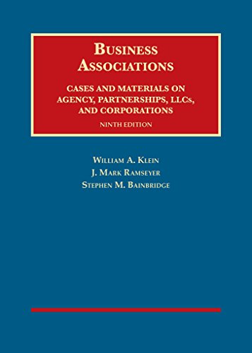 Business Associations, Cases and Materials on Agency, Partnerships, and Corporations (University Casebook Series)
Business Associations, Cases and Materials on Agency, Partnerships, and Corporations (University Casebook Series)