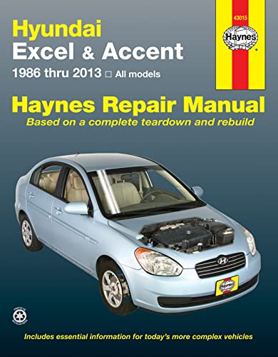 Hundai Excel & Accent Automotive Repair Manual : 1986 Thru 2013 All Models
Hundai Excel & Accent Automotive Repair Manual : 1986 Thru 2013 All Models