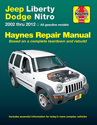 Jeep Liberty & Dodge Nitro Haynes Repair Manual : 2002 Thru 2012 All Gasoline Models: Based on a Complete Teardown and Rebuild
Jeep Liberty & Dodge Nitro Haynes Repair Manual : 2002 Thru 2012 All Gasoline Models: Based on a Complete Teardown and Rebuild