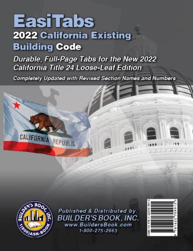2022 California Existing Building Code Loose-Leaf EasiTabs