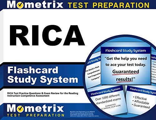 RICA Flashcard Study System: RICA Test Practice Questions & Exam Review for the Reading Instruction Competence Assessment (Cards)
RICA Flashcard Study System: RICA Test Practice Questions & Exam Review for the Reading Instruction Competence Assessment (Cards)