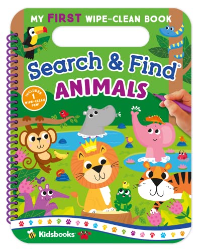 My First Wipe-Clean Search & Find Animals (Spiral Bound, Comb or Coil)