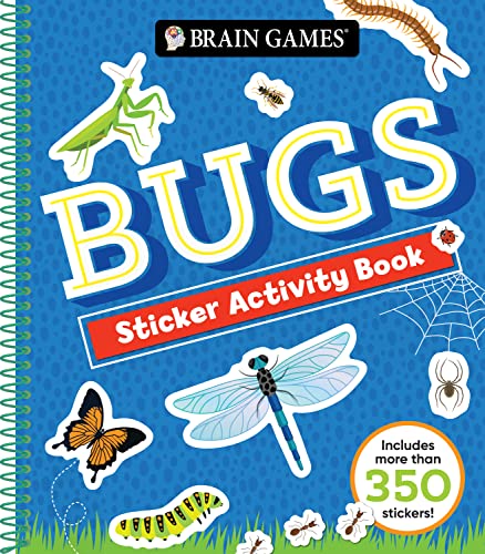 Brain Games - Sticker Activity: Bugs (Spiral Bound, Comb or Coil)
