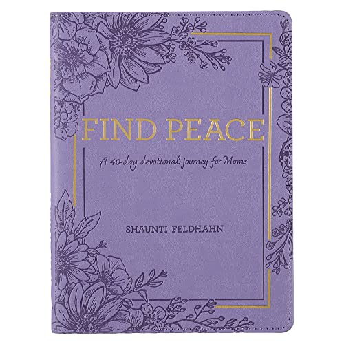 Devotional Find Peace for Moms, 365 Daily Devotions - Faux Leather
