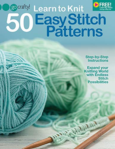 Learn to Knit 50 Easy Stitch Patterns-Step-by-Step Illustrations, Endless Stitch Possibilities-Free Online Video Tutorials Available
Learn to Knit 50 Easy Stitch Patterns-Step-by-Step Illustrations, Endless Stitch Possibilities-Free Online Video Tutorials Available