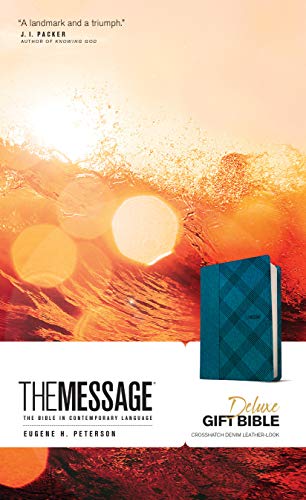 The Message Deluxe Gift Bible (Leather-Look, Crosshatch Denim): The Bible in Contemporary Language
The Message Deluxe Gift Bible (Leather-Look, Crosshatch Denim): The Bible in Contemporary Language