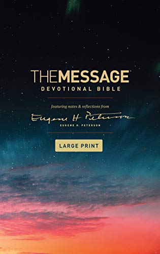 Message Devotional Bible Large Print, The (Paperback)