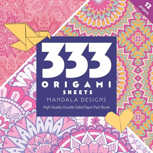 333 Origami Sheets Mandala Designs : High-quality Double-sided Paper Pack Book